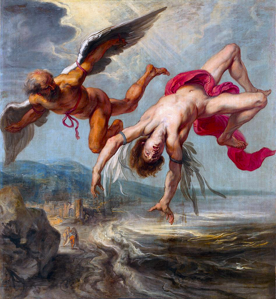 The fall of Icarus, oil on canvas, 195 x 180 cm, Madrid, Prado Museum